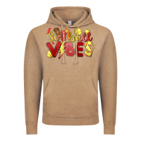 Vintage Coffee softball vibes Vintage Hoodie - MaliasSmallBusiness