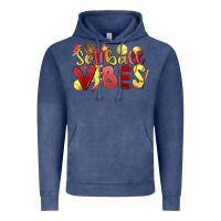 Vintage Denim softball vibes Vintage Hoodie - MaliasSmallBusiness