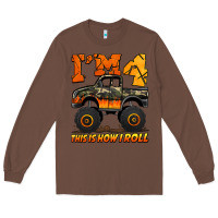 Chestnut i'm four this is how i roll monster truck birthday Long Sleeve Tee - Jasminsmagicworld