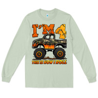I'm Four This Is How I Roll Monster Truck Birthday Long Sleeve Tee | Teevron