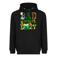 Black St. Patrick's Bad green boozy Heavyweight Hoodie - OliviaCreatesArt