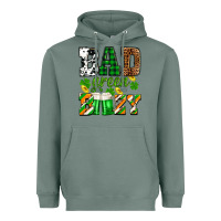 Sage St. Patrick's Bad green boozy Heavyweight Hoodie - OliviaCreatesArt