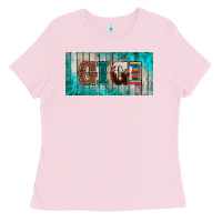 Bubblegum Pink western turquoise gigi license plate Ladies Tee - BarkalooDesign