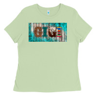 Matcha western turquoise gigi license plate Ladies Tee - BarkalooDesign