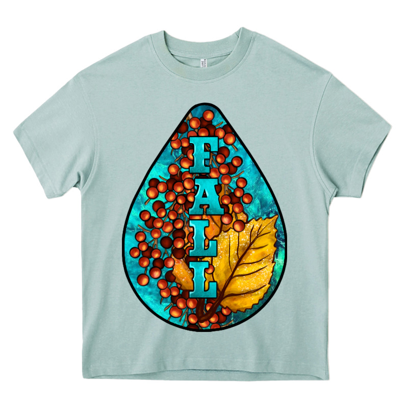 Fall Teardrop Heavy Core Tee by LillyAllenDesigns | Teevron