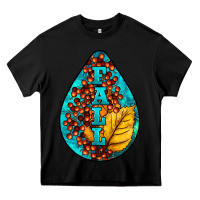 Black Fall Teardrop Heavy Core Tee - LillyAllenDesigns