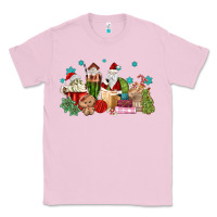 Bubblegum Pink santa coffee Classic Tee - MaliasSmallBusiness