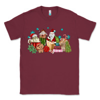 Burgundy santa coffee Classic Tee - MaliasSmallBusiness