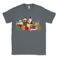 Charcoal Heather santa coffee Classic Tee - MaliasSmallBusiness