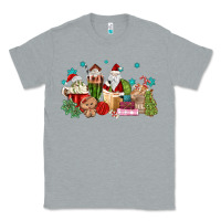 Heather Grey santa coffee Classic Tee - MaliasSmallBusiness