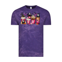 Cloud Purple Scream Coffee Cups Vintage Tee - MaliasSmallBusiness