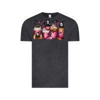 Vintage Black Scream Coffee Cups Vintage Tee - MaliasSmallBusiness