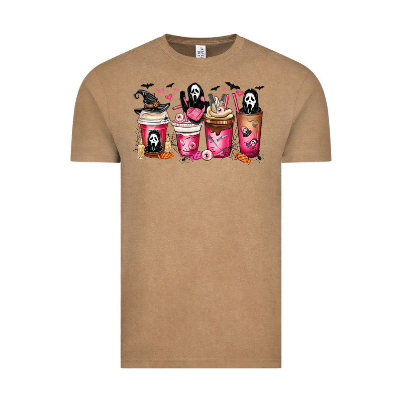 Scream Coffee Cups Vintage Tee by MaliasSmallBusiness | Teevron
