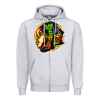 Heather Grey juneteenth 1865 Zipper Hoodie - CowGirlArtShop