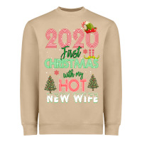 Mushroom 2020 First Christmas With My Hot New Wife Heavyweight Sweatshirt - Bettercallsaul