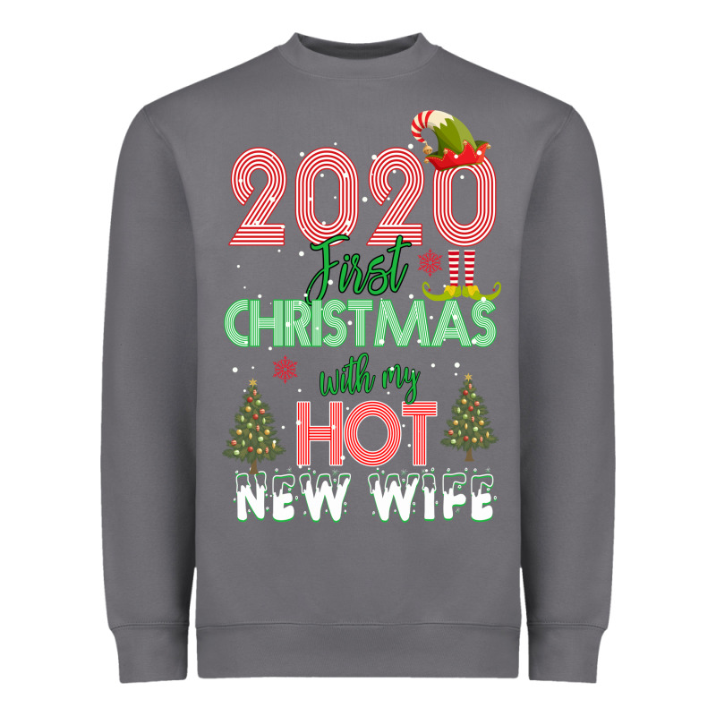 2020 First Christmas With My Hot New Wife Heavyweight Sweatshirt by Bettercallsaul | Teevron