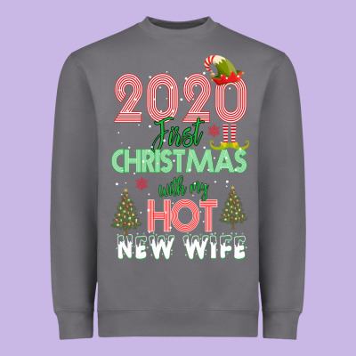 2020 First Christmas With My Hot New Wife Heavyweight Sweatshirt Designed By Bettercallsaul