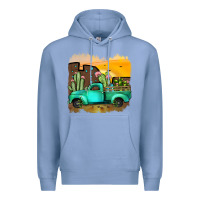 Colony Blue truck Premium Hoodie - JahusDesignShop