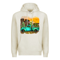 Oatmeal Heather truck Premium Hoodie - JahusDesignShop