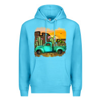 Ocean Blue truck Premium Hoodie - JahusDesignShop
