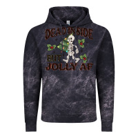 Cloud Black dead inside but jolly af Vintage Hoodie - MaliasSmallBusiness