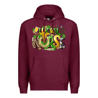 Burgundy lucky nurse St. Patrick's Premium Hoodie - HowdyJamesFarm