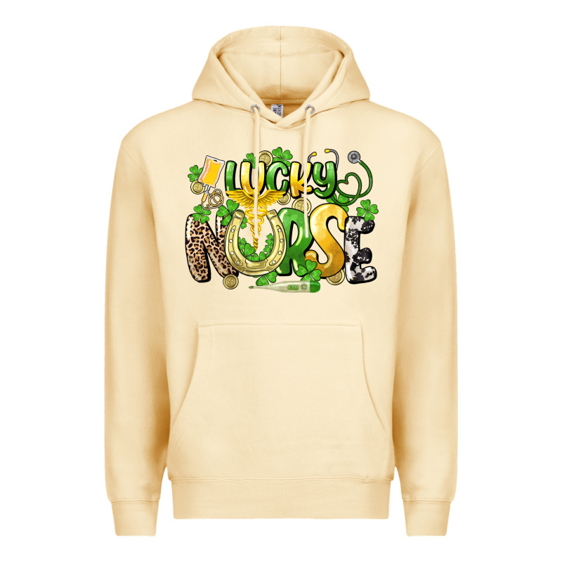 Lucky Nurse St. Patrick's Premium Hoodie by HowdyJamesFarm | Teevron