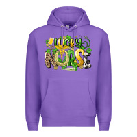 Purple lucky nurse St. Patrick's Premium Hoodie - HowdyJamesFarm
