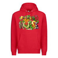 Red lucky nurse St. Patrick's Premium Hoodie - HowdyJamesFarm