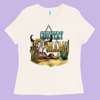 Country Mama Ladies Tee Designed By Nancycooperartshop