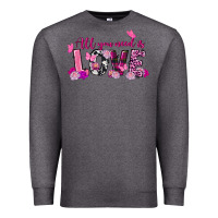 Charcoal Heather All you need is love Valentine's Day Premium Sweatshirt - FaDigitalArtStudio