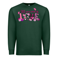 Sports Green All you need is love Valentine's Day Premium Sweatshirt - FaDigitalArtStudio