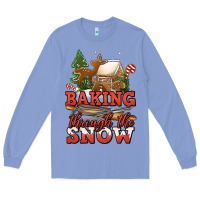 Colony Blue baking through the snow Long Sleeve Tee - Jasminsmagicworld