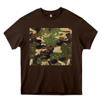Chocolate Brown camouflage glitter Heavy Core Tee - BarkalooDesign