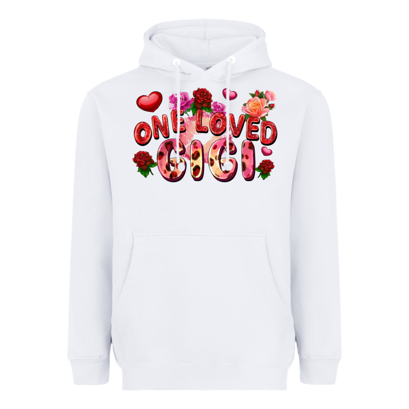 One Loved Gigi Valentine's Day Heavyweight Hoodie by FaDigitalArtStudio | Teevron