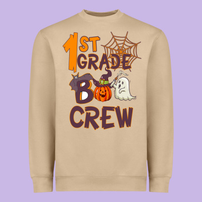 1 St Grade Boo Crew Heavyweight Sweatshirt Designed By Bettercallsaul