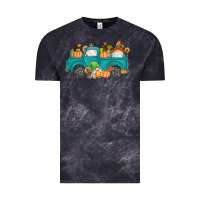 Cloud Black fall gnomes truck Vintage Tee - MaliasSmallBusiness