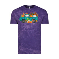 Cloud Purple fall gnomes truck Vintage Tee - MaliasSmallBusiness