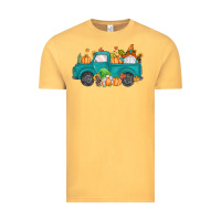 Vintage Mustard fall gnomes truck Vintage Tee - MaliasSmallBusiness