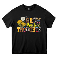 Black grow positive thoughts Heavy Core Tee - NancyCooperArtShop