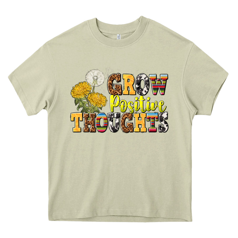Grow Positive Thoughts Heavy Core Tee by NancyCooperArtShop | Teevron
