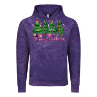 Cloud Purple Merry Christmas Nurse trees Vintage Hoodie - MaliasSmallBusiness