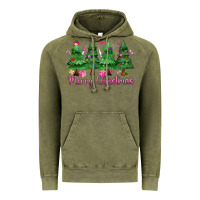 Vintage Olive Merry Christmas Nurse trees Vintage Hoodie - MaliasSmallBusiness