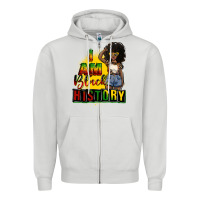 Dove Grey i am black history juneteenth Zipper Hoodie - CowGirlArtShop