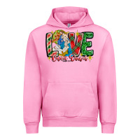 Fuchsia Pink Love Came Down Urban Hoodie - CowhideDigitalArt
