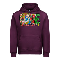 Mauve Wine Love Came Down Urban Hoodie - CowhideDigitalArt