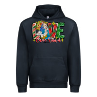 Navy Love Came Down Urban Hoodie - CowhideDigitalArt