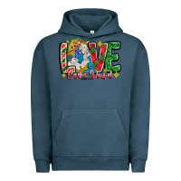 Pigment Midnight Navy Love Came Down Urban Hoodie - CowhideDigitalArt