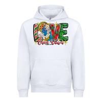 White Love Came Down Urban Hoodie - CowhideDigitalArt