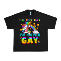 Black LGBTQ I'm Not Gay I'm Super Gay Urban Heavy Tee - BundleAndBundleShop